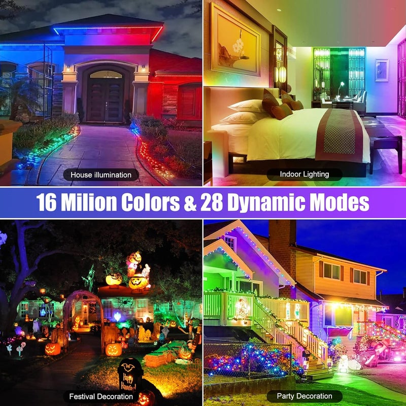 Indmird 50W RGB Wall Washer Light, RGB Light bar, Warm 3000K & 16 Million Colors&Timing& Music Sync, with Remote & APP Control, for Commercial Lighting, Birthday Party, Garden Lighting, Wall Display - Image 5